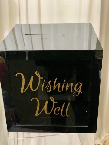 Black Acrylic Wishing Well for black wishing well