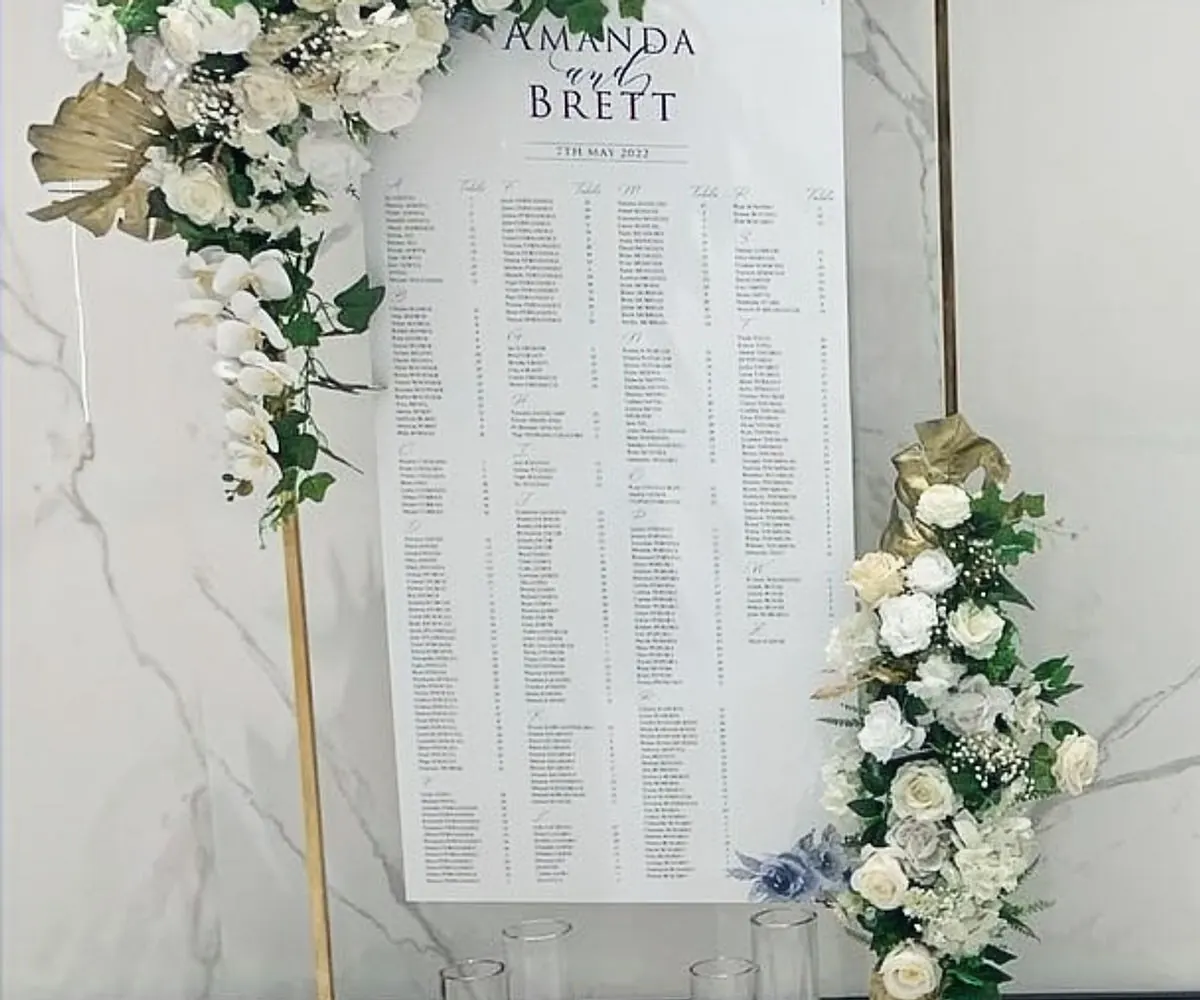 Guest board flowers