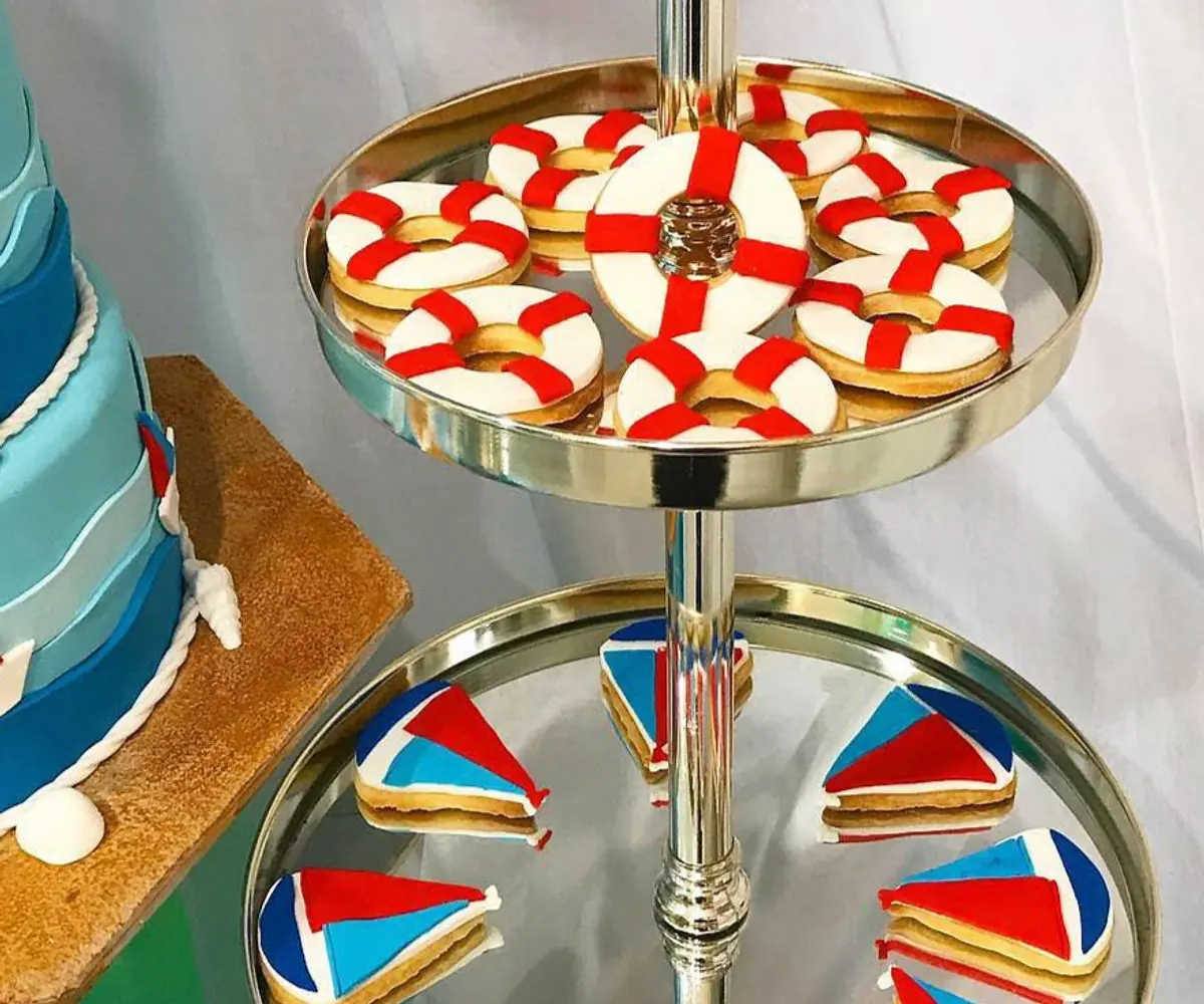Nautical themed cookies