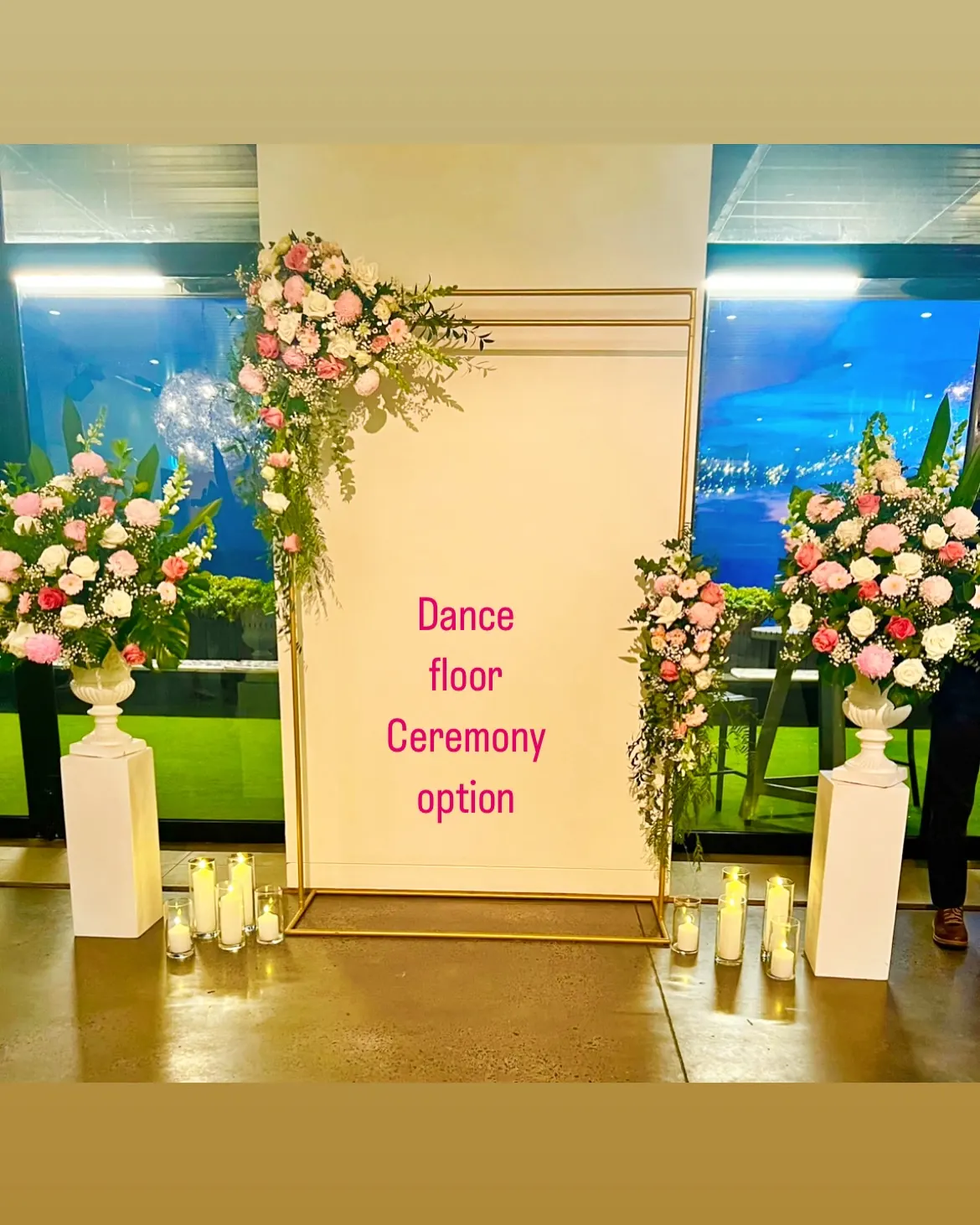 Dancefloor Ceremony for Ceremony on dancefloor