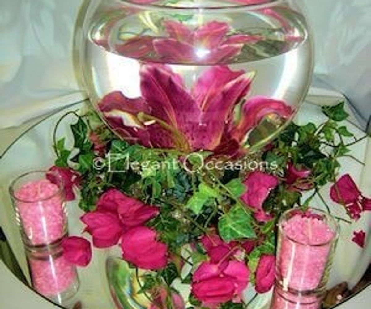 Table centrepieces detail