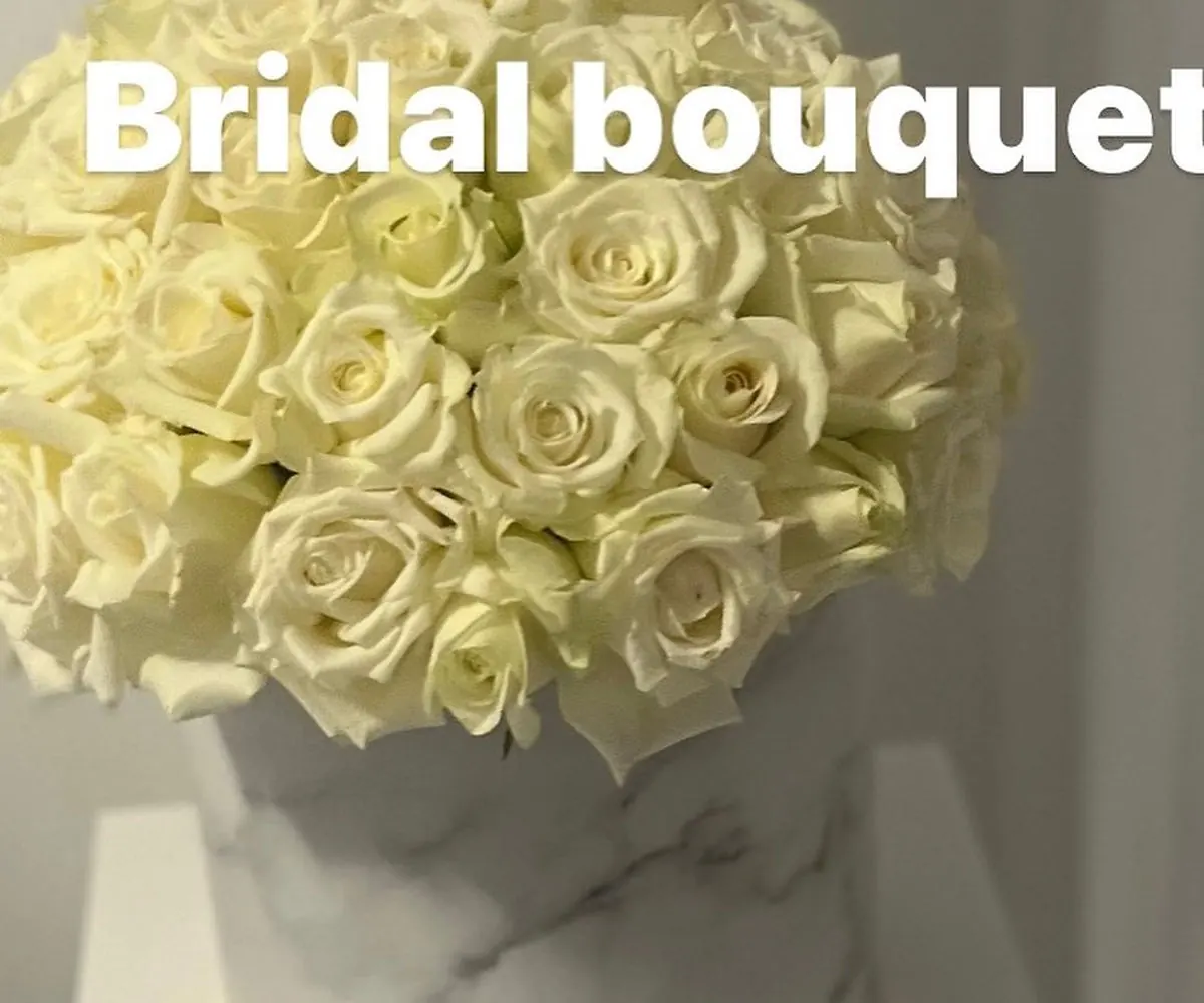 Bride's rose posy