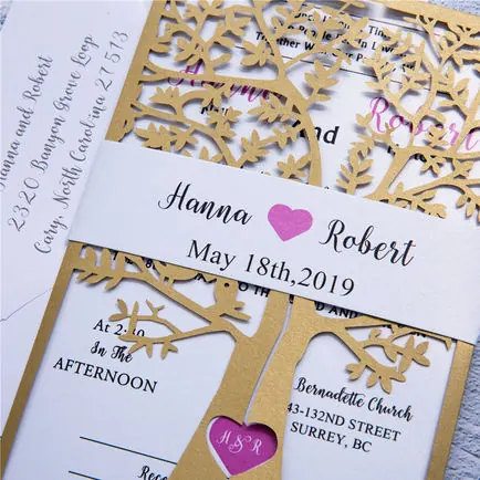 Laser-Cut Invitation Design 026