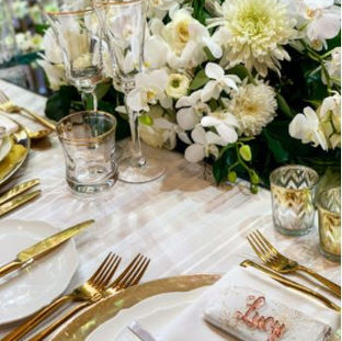 Gold Cutlery hire