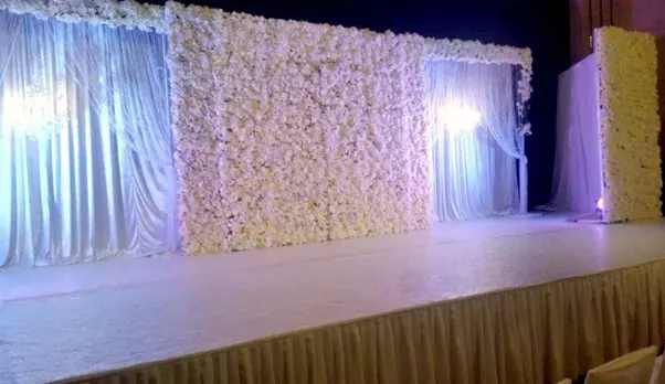 Flower wall and chandeliers for Flower wall and chandeliers