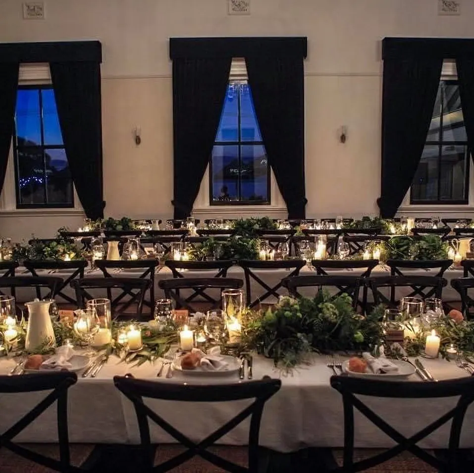 Foliage And Candles Decor for Rustic Elegantc