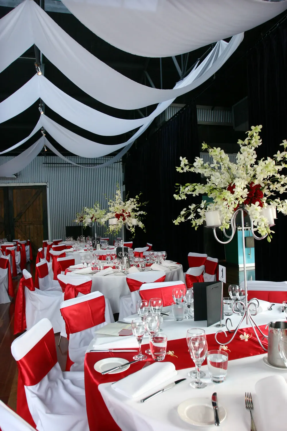 White Draping on Ceiling. for White Draping on Ceiling.