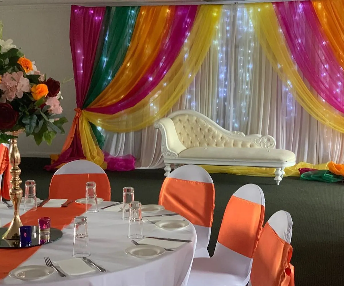 Silk flower centrepiece