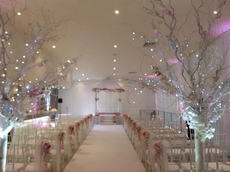 Beautiful Ceremony for Indoor wedding gazebo