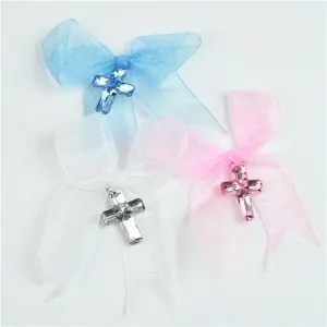 Mini Cross for ORGANZA RIBBON BOW WITH CROSS