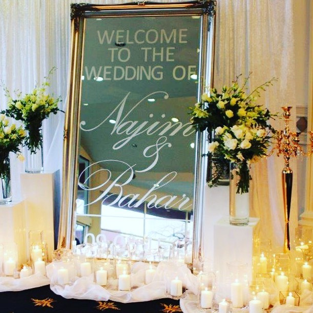 Mirror Welcome Board for Antique mirror
