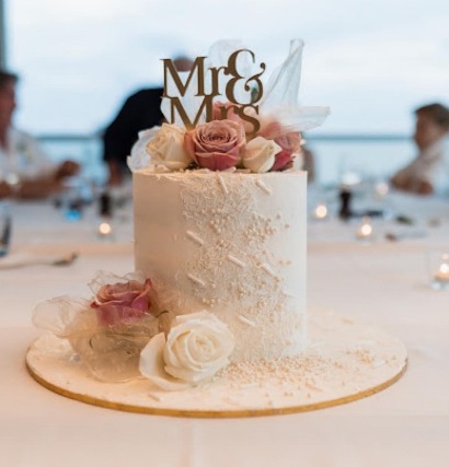 Tall Wedding Cake for Triple height single tier