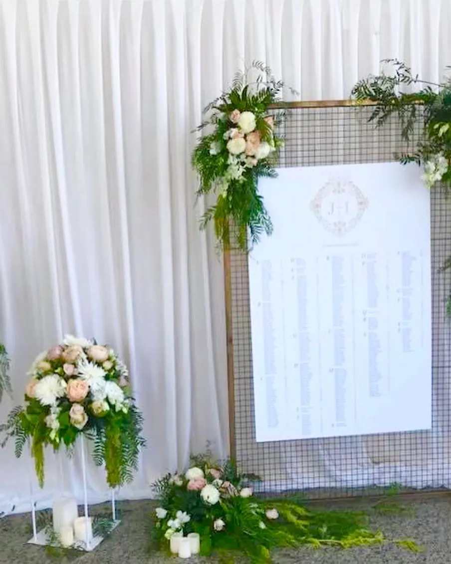 Seating Plan for Monogrammed guest board