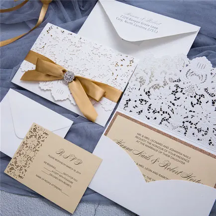 Laser-Cut Invitation Design 065