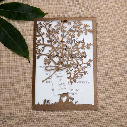 Laser-Cut Invitation Design 054