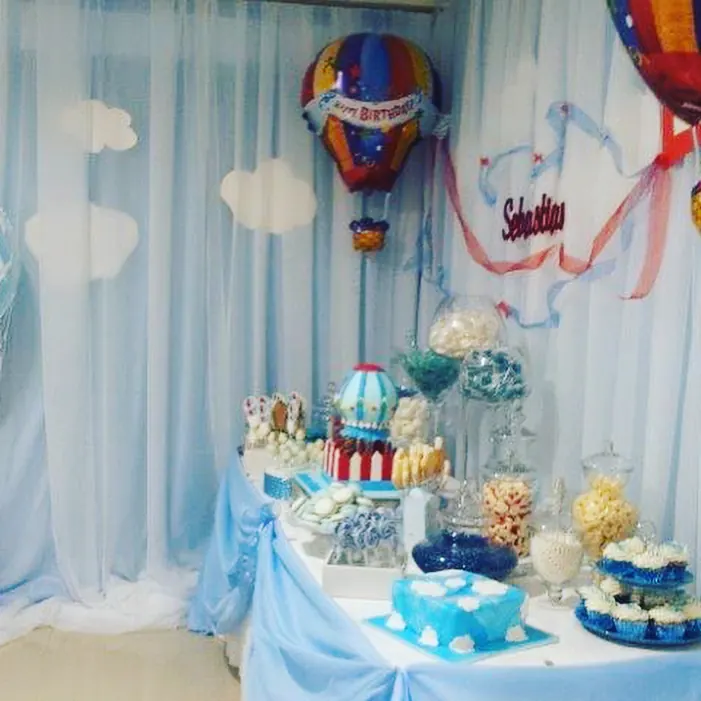Boy Baby Shower for Hot air balloon themed baby shower