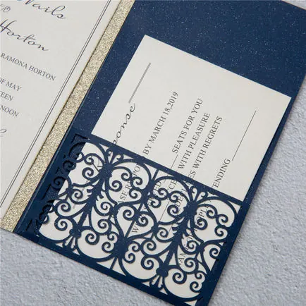 Laser-Cut Invitation Design 098