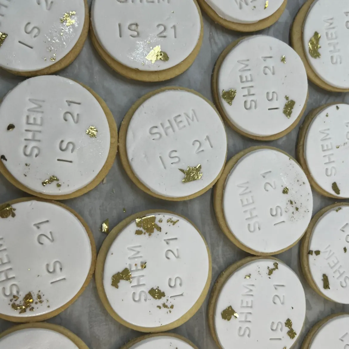 21st Cookies for Personalised cookie
