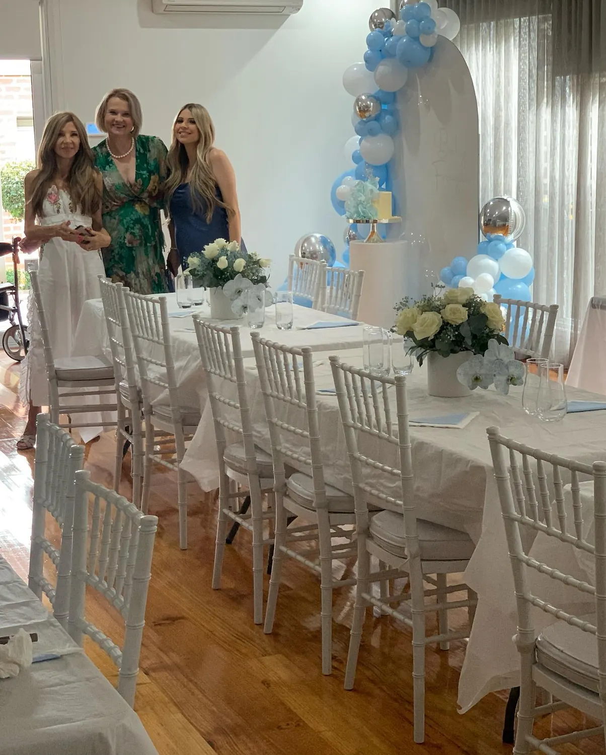 Blue And White Party for Baby shower decor
