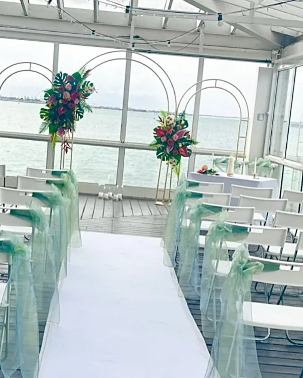 Tropical Theme Wedding for wedding with a view
