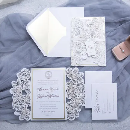 Laser-Cut Invitation Design 055