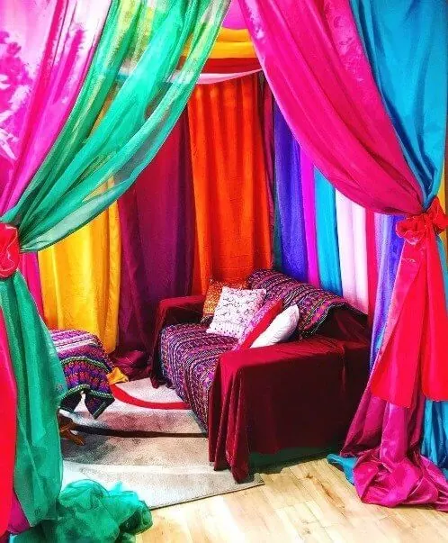Indian Wedding Decor for Henna tent