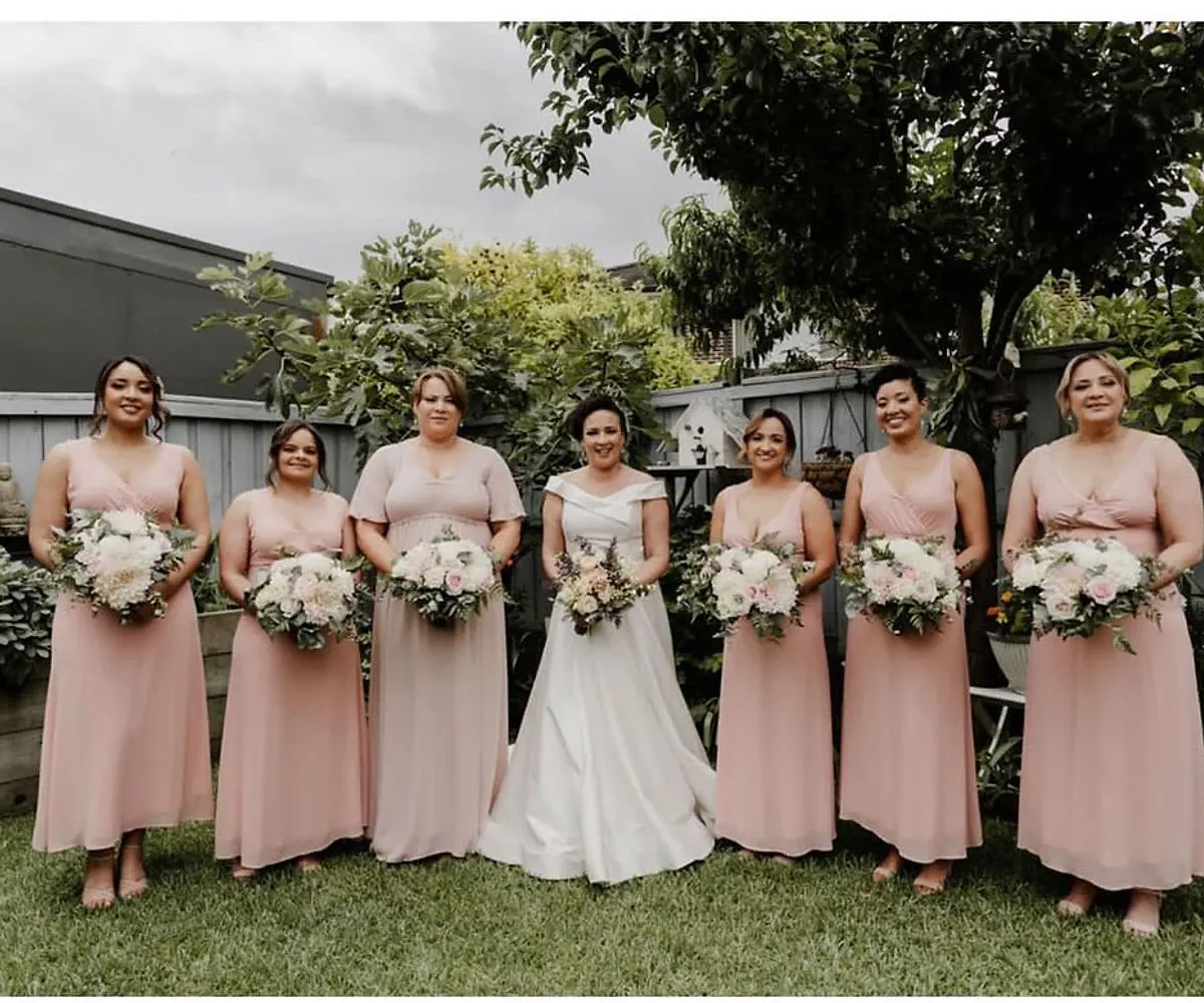Blush bouquet posies