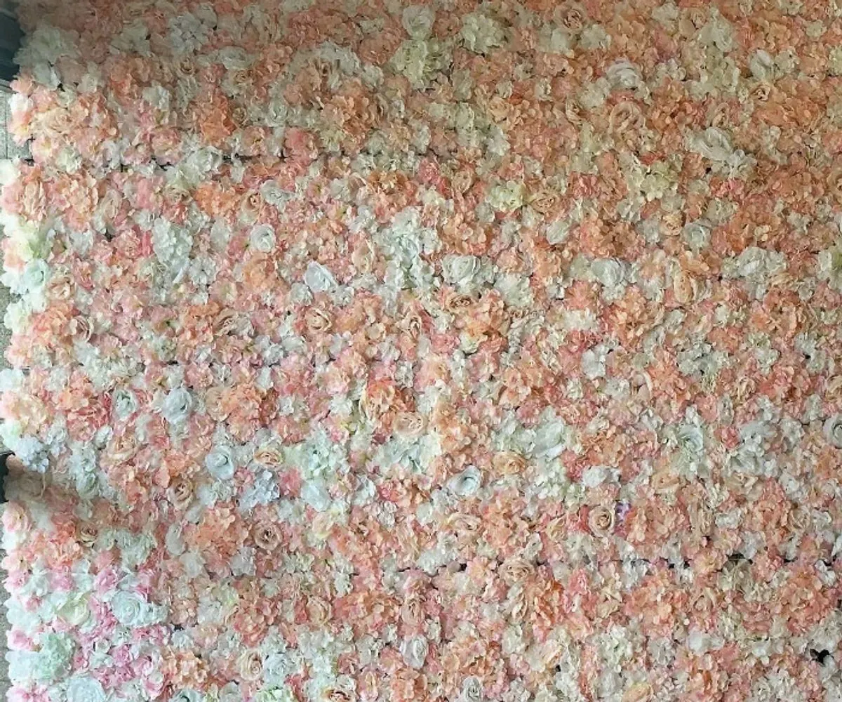 pink flower wall