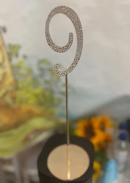 Gold Table Numbers for Diamante table numbers