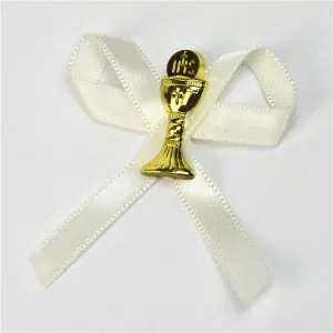 White Ribbon Bow With Chalice for WHITE RIBBON BOW WITH CHALICE