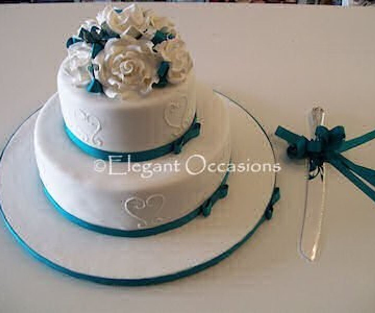 2 tier elegance cake